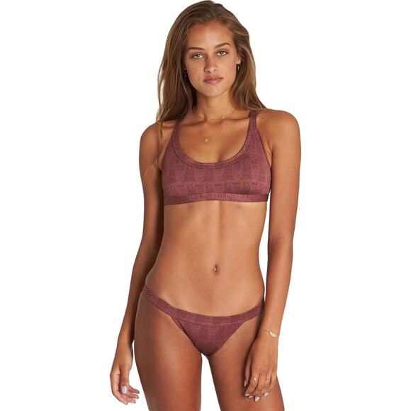 Billabong Women's Way to Love Isla Plum Berry Bikini Bottom Size M - Picture 1 of 5